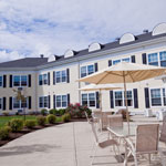 Front exterior of Westport Village Apartments