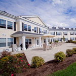 Front exterior of Westport Village Apartments