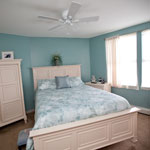 Model apartment bedroom