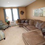 Model apartment living room