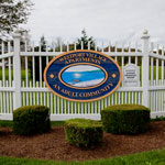 Entrance sign to Westport Village Apartments