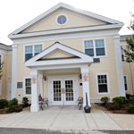 Rear exterior of Westport Village Apartments